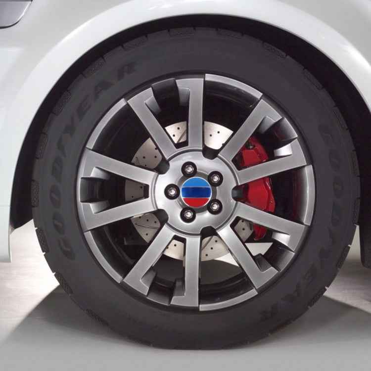 4 PCS National Flag Metal Car Sticker Wheel Hub Caps Centre Cover Decoration, National Flag