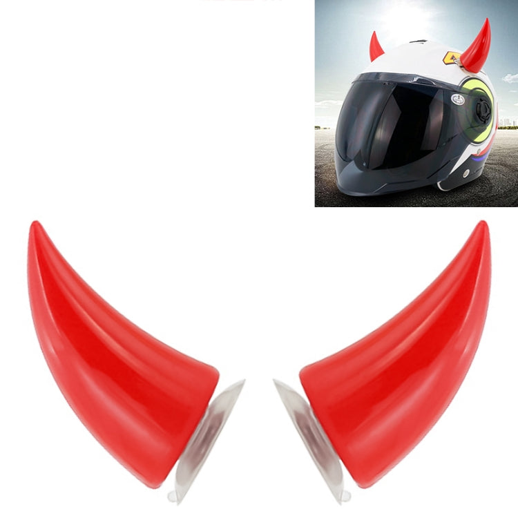 2 PCS Motorcycle Helmet Devil Decoration Motorbike Helmet Suction Cups Horns Decoration Headwear Sucker