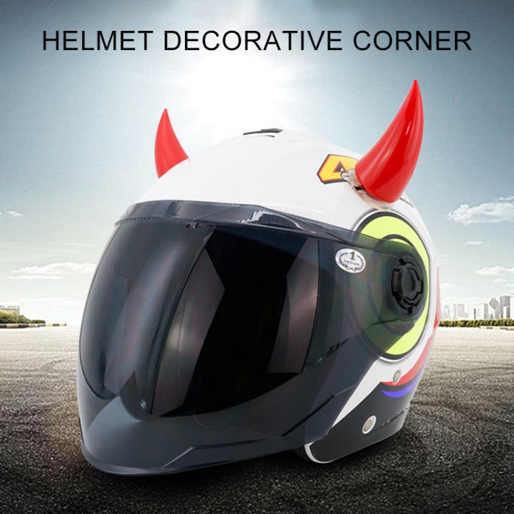 2 PCS Motorcycle Helmet Devil Decoration Motorbike Helmet Suction Cups Horns Decoration Headwear Sucker