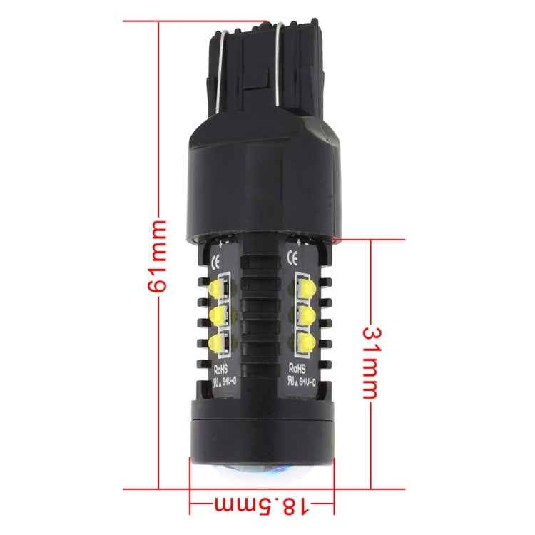 2 PCS MZ 10W 1080LM 5500K 7443 12 XB-D LED Car Reverse Lights T20 Tail Backup Lamps Car Tail Parking DRL Brake Parking Lights, DC 12-24V