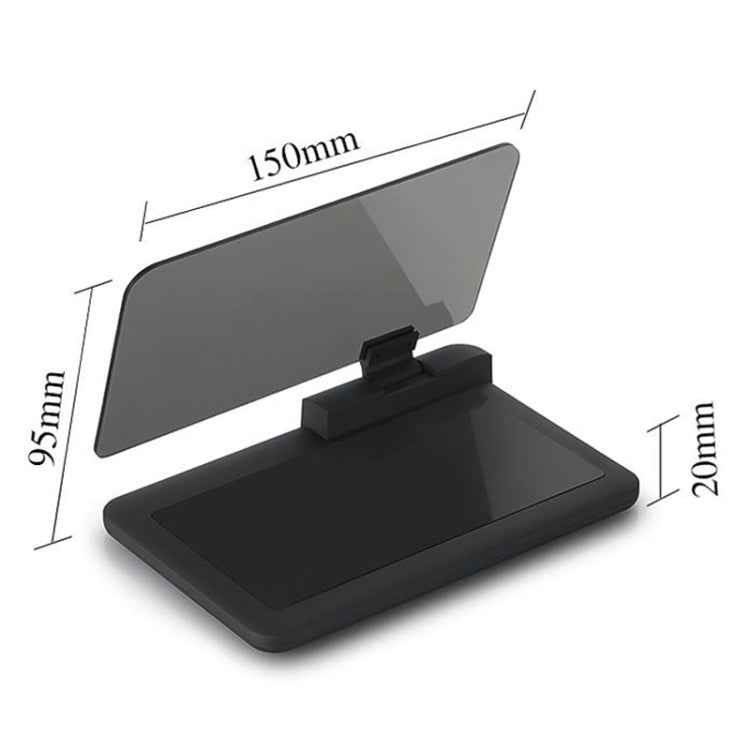 H6 Multi-function Car Smartphone Navigation Head Up Display Holder for 6 Inch Smartphone