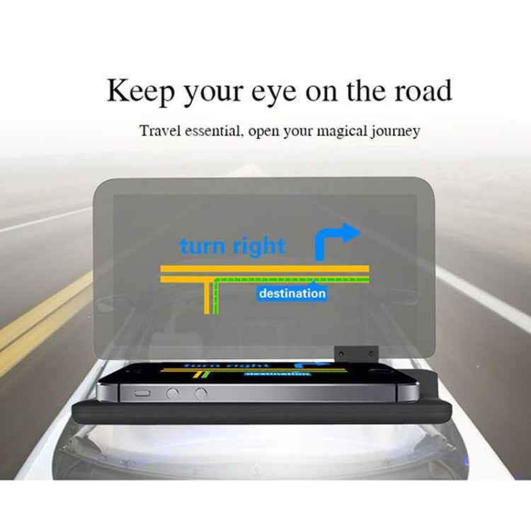 H6 Multi-function Car Smartphone Navigation Head Up Display Holder for 6 Inch Smartphone
