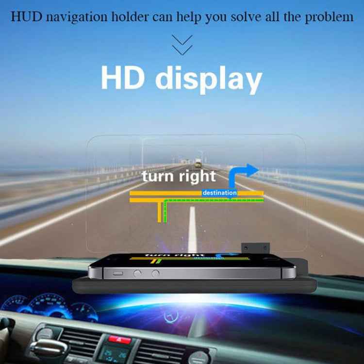 H6 Multi-function Car Smartphone Navigation Head Up Display Holder for 6 Inch Smartphone