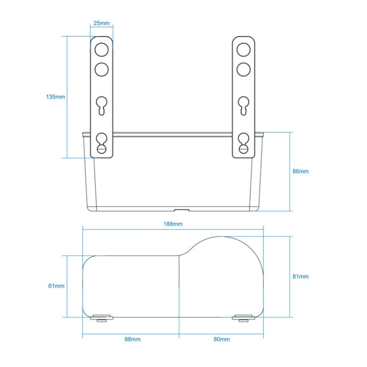 SHUNWEI SD-1510 Multi-functional Car Cup Phone Backseat Holder, SD-1510