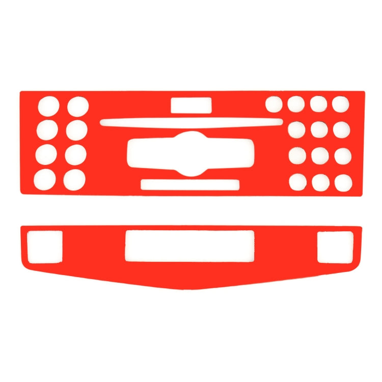 2 PCS Car CD Adjustment Frame Carbon Fiber Decorative Sticker for Mercedes-Benz W204 2007-2010, Right Driving, CD Adjustment Frame (C), Right Driving