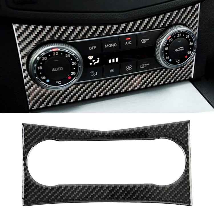 Car Air Conditioning Frame Carbon Fiber Decorative Sticker for Mercedes-Benz W204 2007-2010