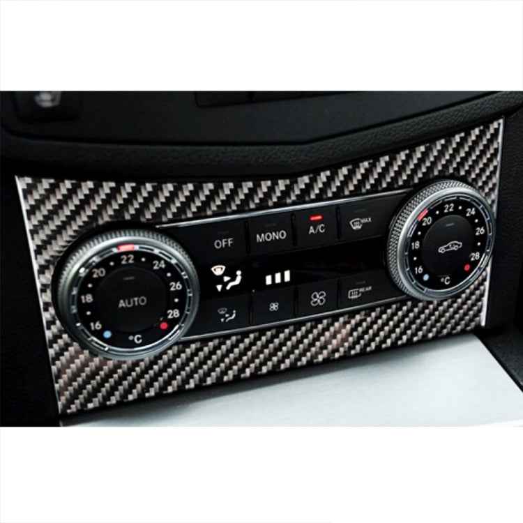 Car Air Conditioning Frame Carbon Fiber Decorative Sticker for Mercedes-Benz W204 2007-2010