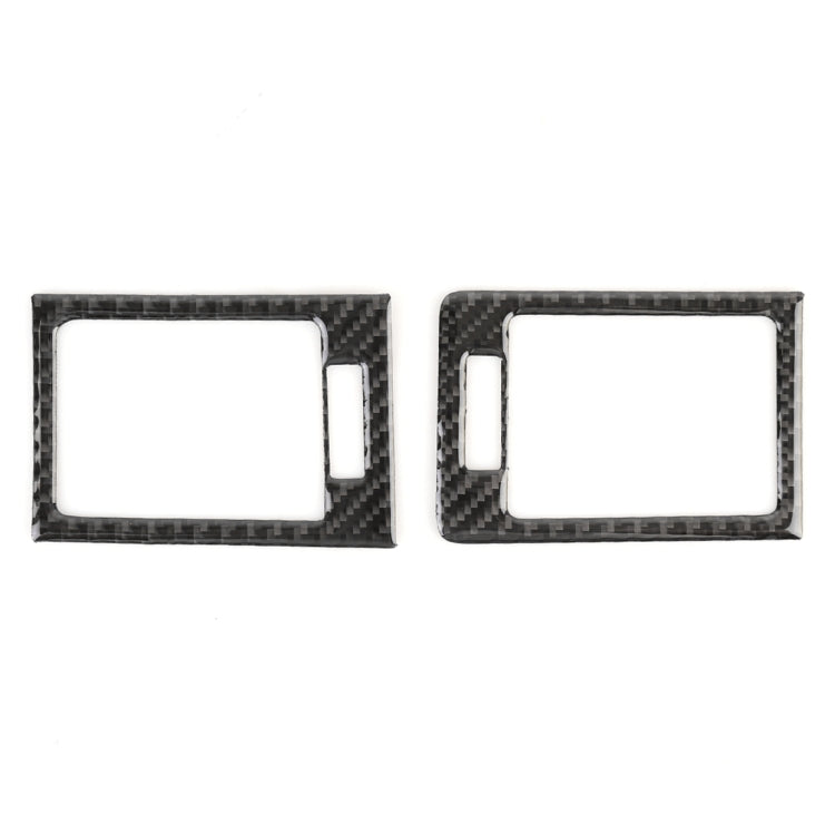 2 PCS Car Dashboard Right and Left Air Outlet Frame Carbon Fiber Decorative Sticker for Mercedes-Benz W204 2007-2013, Dashboard Right and Left Air Outlet Frame