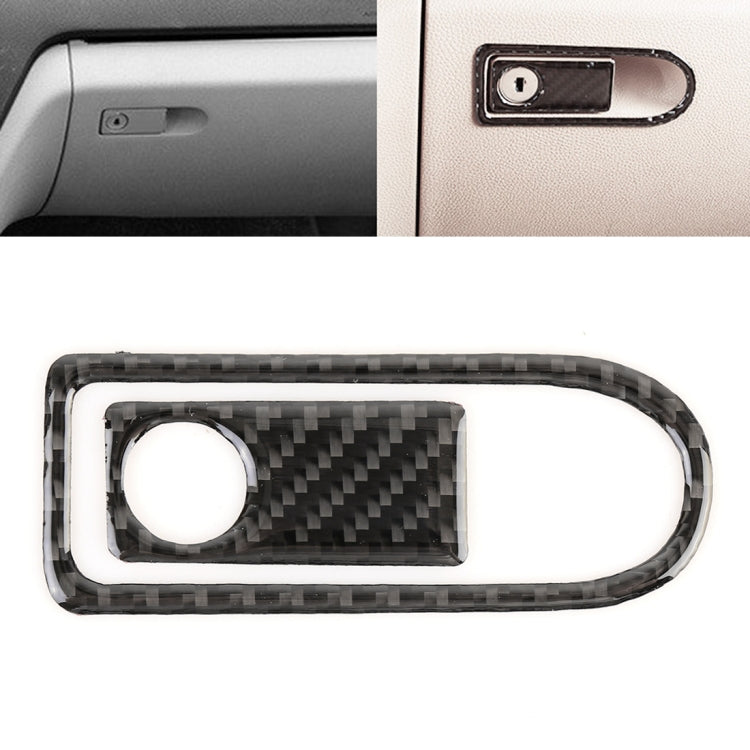 2 PCS Car Passenger Seat Storage Box Handle Carbon Fiber Decorative Sticker for Mercedes-Benz W204 2007-2013, Passenger Seat Storage Box Handle