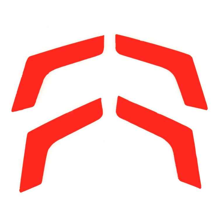 4 PCS Car Door Inner Handle Panel Carbon Fiber Decorative Sticker for Mercedes-Benz W204 2007-2013