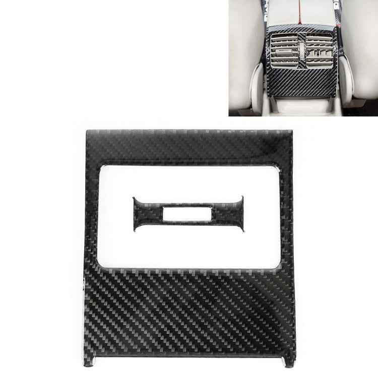 2 PCS Car Rear Air Outlet Frame Carbon Fiber Decorative Sticker for Mercedes-Benz W204 2007-2013