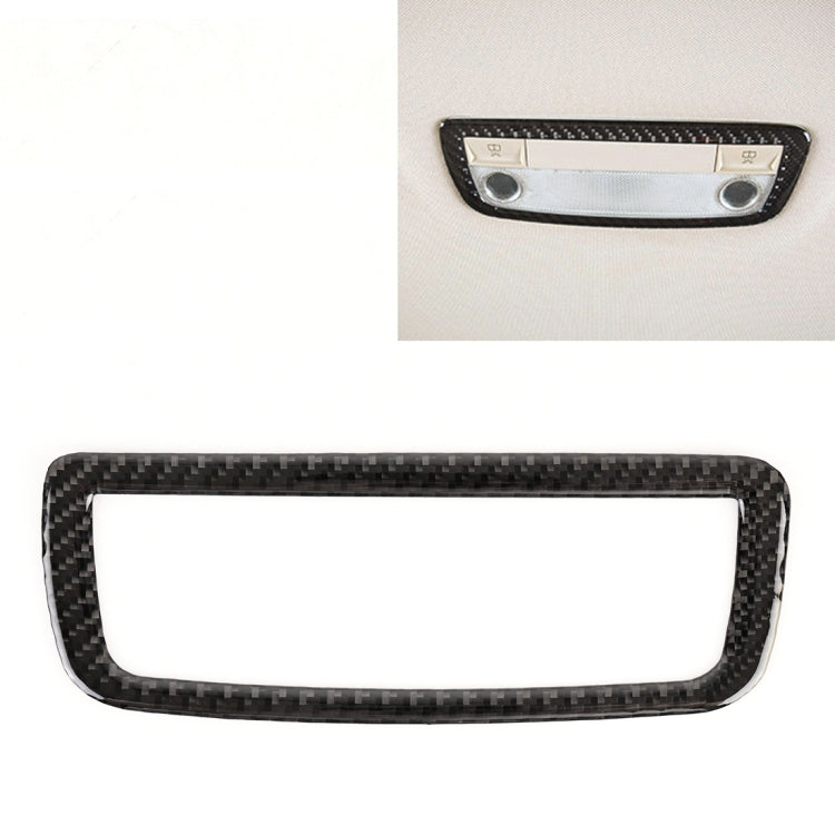 Car Rear Dome Light Panel Carbon Fiber Decorative Sticker for Mercedes-Benz W204 2007-2013, Rear Dome Light Panel