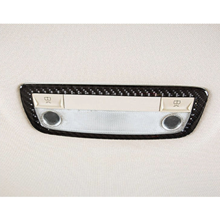 Car Rear Dome Light Panel Carbon Fiber Decorative Sticker for Mercedes-Benz W204 2007-2013, Rear Dome Light Panel