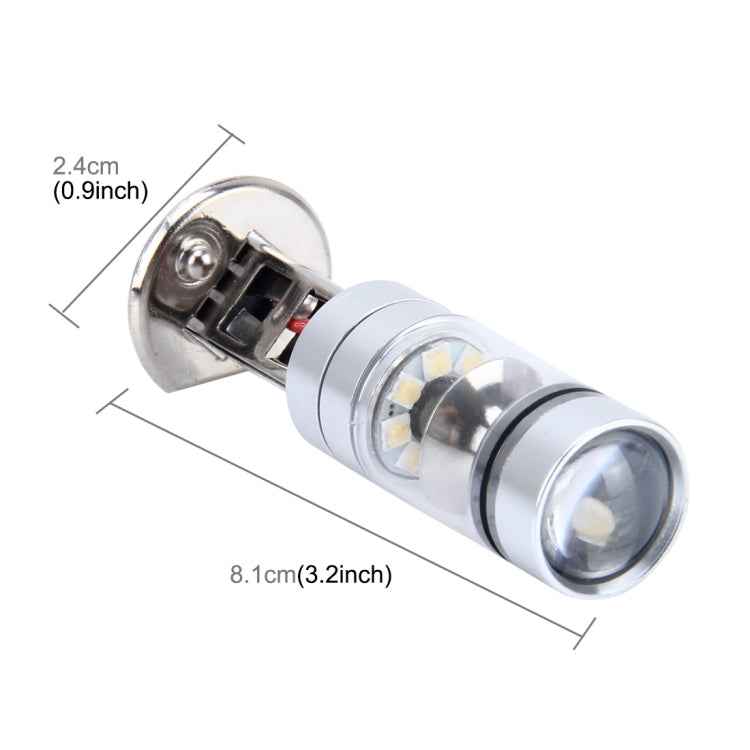 H1 100W 850 LM 7000K 20 SMD-2828-LEDs Car Fog Lights, DC 12-24V