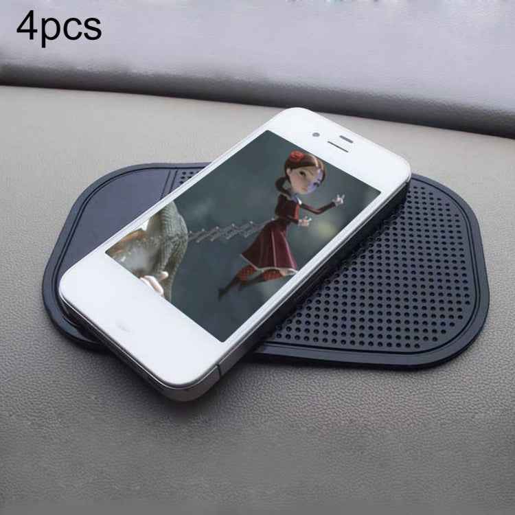 4pcs Car Anti-Slip Mat Super Sticky Pad for Phone / GPS/ MP4/ MP3