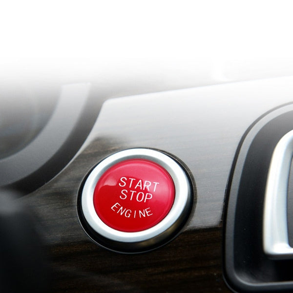 Car Start Stop Engine Button Switch Replace Cover 61319153832 for BMW 5 / 6 / 7 Series F Chassis without Start and Stop 2009-2013