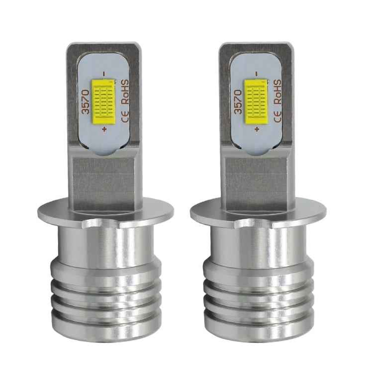 2 PCS H3 72W 1000LM 6000-6500K Super Bright Car Fog Light LED Bulbs, DC 12-24V