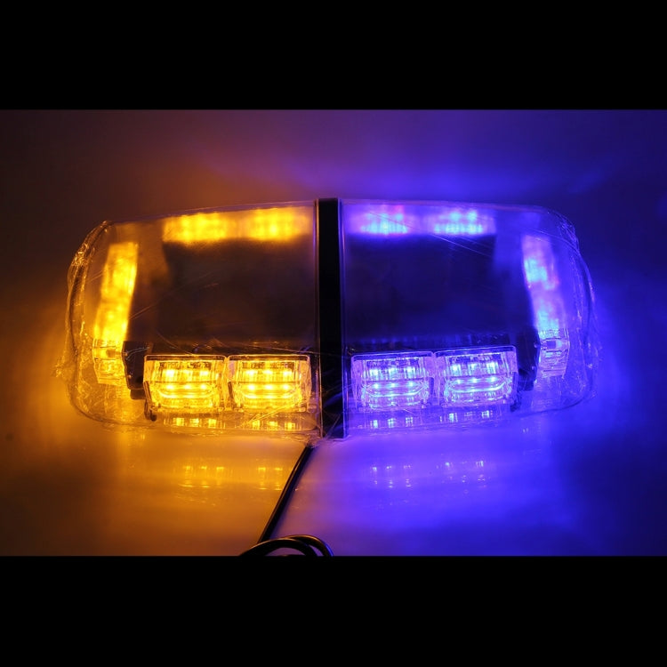 HB-806C 30W 30 LED Vehicle Roof Top Emergency Hazard Warning Strobe Light,DC 12V , Wire Length: 70cm, HB-806C Yellow and Blue Light, HB-806C Red and Blue Light