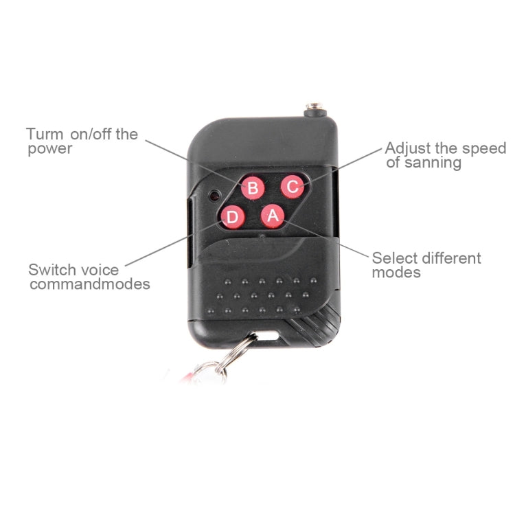 5050 20W 48 LED RGB Car Truck Remote Colorful Knight Rider LED Strobe Scanner Flash Strip Light, DC 12V Cable Length: 130cm