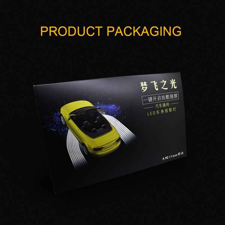 2 PCS DC 8-36V Ghost Shadow Courtesy Angel Wings Projection Lamp Car Door LED Welcome Lights