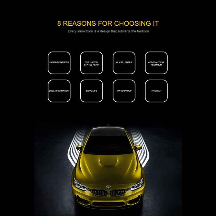 2 PCS DC 8-36V Ghost Shadow Courtesy Angel Wings Projection Lamp Car Door LED Welcome Lights