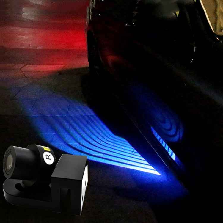 2 PCS DC 8-36V Ghost Shadow Courtesy Angel Wings Projection Lamp Car Door LED Welcome Lights, Blue, Red, White, Cold Blue