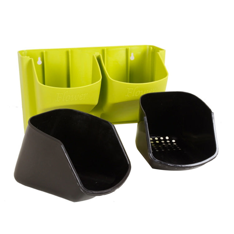Plant Wall Vertical Indoor and Outdoor Balcony Wall-mounted Flower Pots Creative Combination of Resin Plastic Flower Pots with Removable Pot