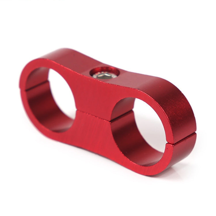 AN4 Automotive 2-hole High Pressure Tubing Fixing Clip Car Tubing Clamp Aluminum Alloy Clip Tubing Separator, Random Color Delivery , AN4