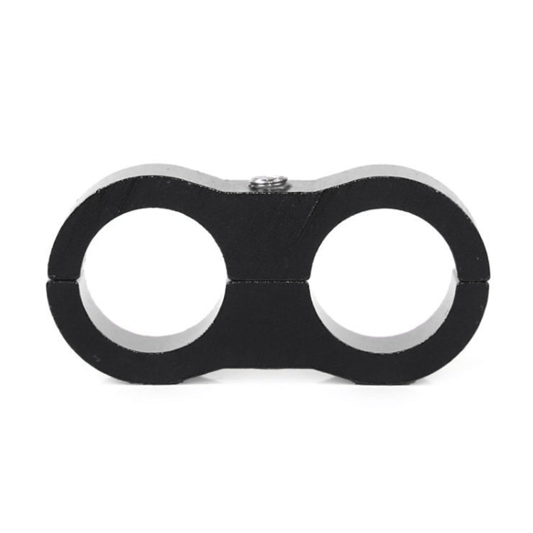 AN4 Automotive 2-hole High Pressure Tubing Fixing Clip Car Tubing Clamp Aluminum Alloy Clip Tubing Separator, Random Color Delivery , AN4