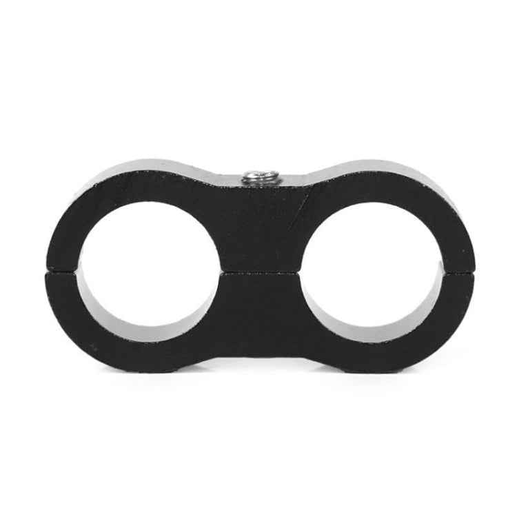 AN10 Automotive 2-hole High Pressure Tubing Fixing Clip Car Tubing Clamp Aluminum Alloy Clip Tubing Separator, Random Color Delivery