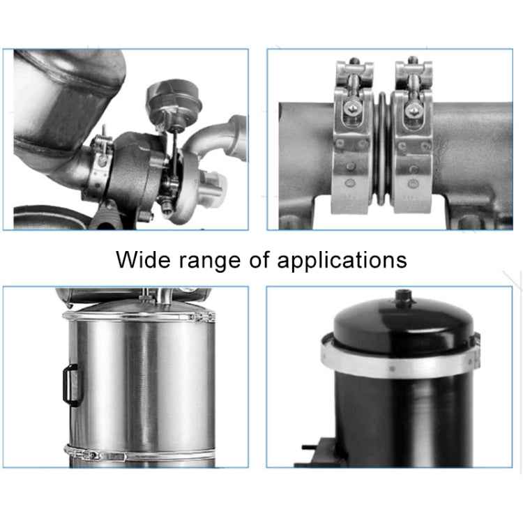 2.5 inch Car Turbo Exhaust Downpipe V-Band Clamp Stainless Steel 304 Flange Clamp