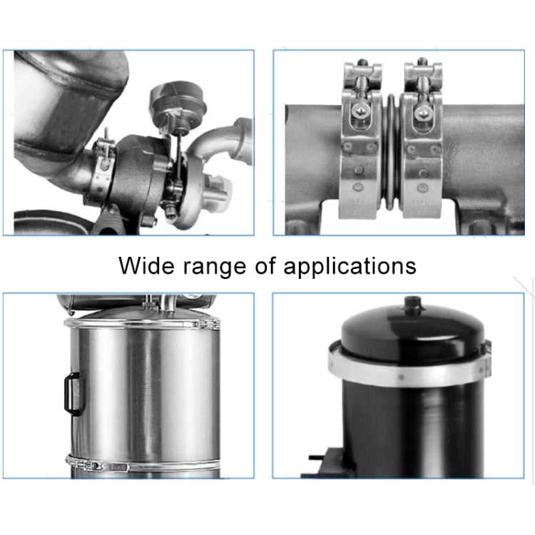 4 inch Car Turbo Exhaust Downpipe V-Band Clamp Stainless Steel 304 Flange Clamp