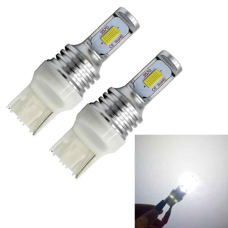 2 PCS T20/7440 72W 1000LM 6000-6500K Bright White Light Car Turn Backup LED Bulbs Reversing Lights, DC 12-24V