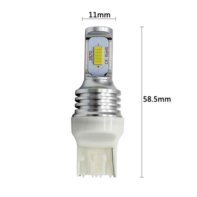 2 PCS T20/7440 72W 1000LM 6000-6500K Bright White Light Car Turn Backup LED Bulbs Reversing Lights, DC 12-24V