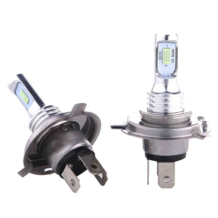 2 PCS H4 72W 1000LM 6000-6500K Super Bright White Light Car Fog LED Bulbs, DC 12-24V
