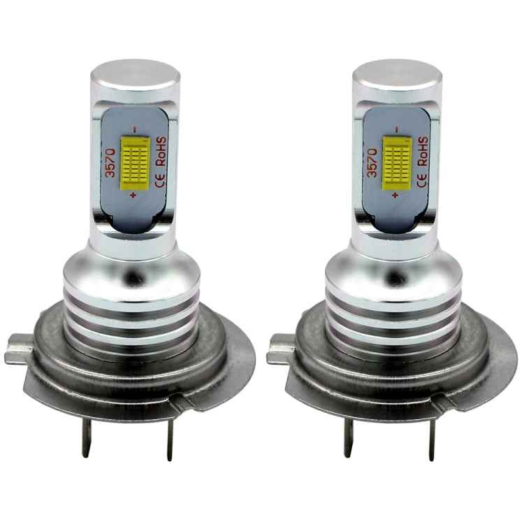 2 PCS H7 72W 1000LM 6000-6500K Super Bright White Light Car Fog LED Bulbs, DC 12-24V