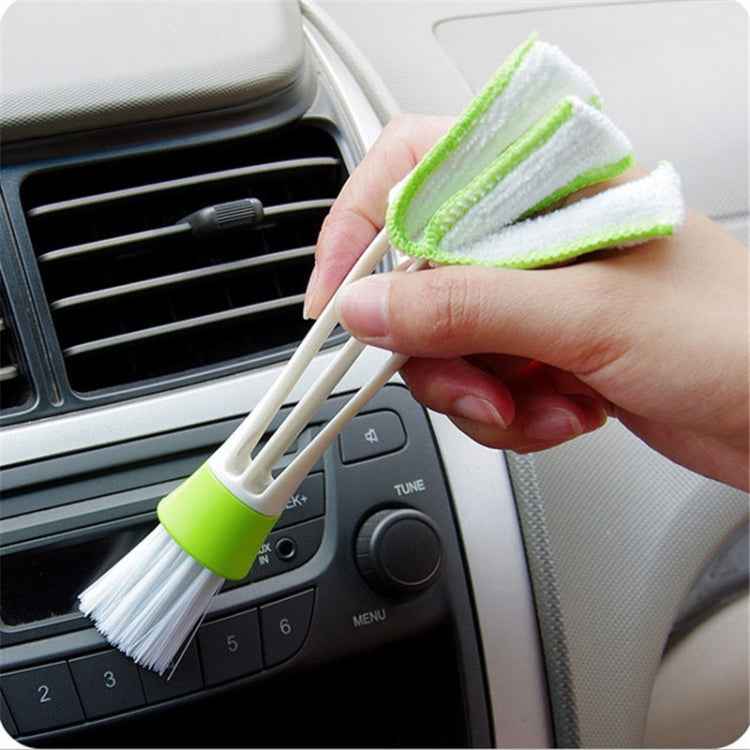 Clean Tool Dirt Duster Brush Dual Head for Car Air-Condition Vent Blind