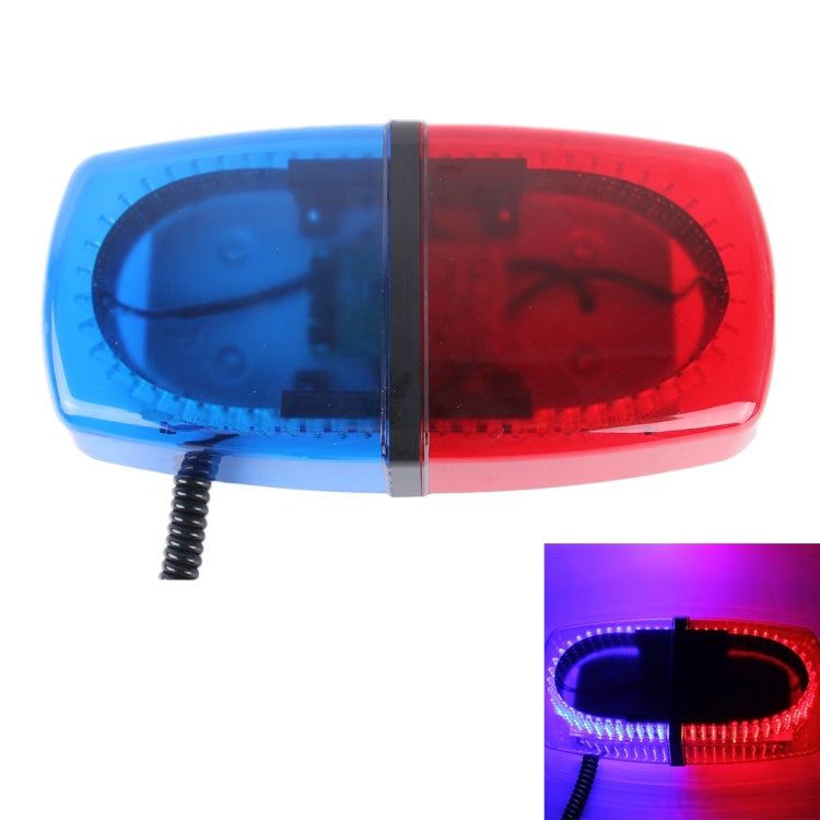25W 240 LEDs Red Light + Blue Light Waterproof Strobe Light Dome Warning Light, DC 12V, Wire Length: 60cm, Red + Blue Light