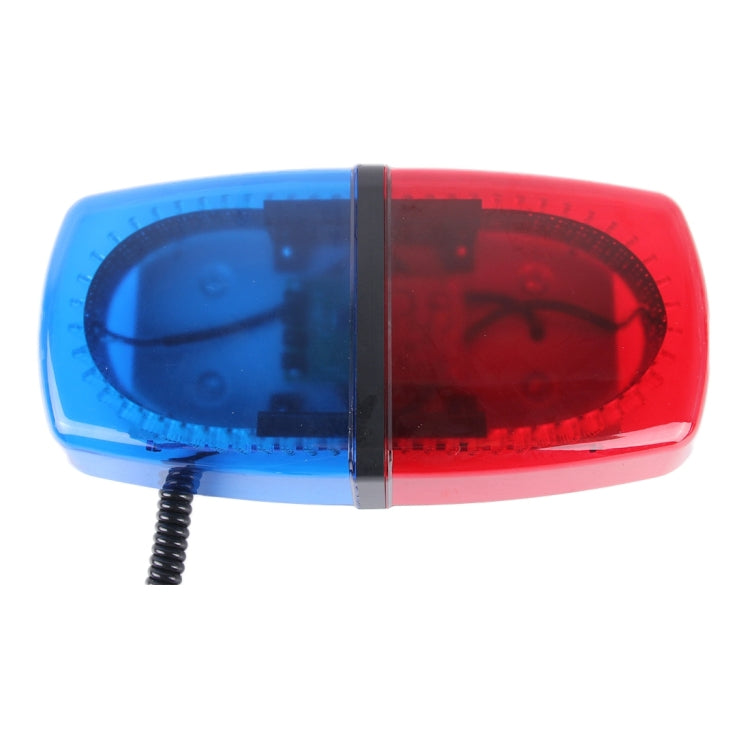 25W 240 LEDs Red Light + Blue Light Waterproof Strobe Light Dome Warning Light, DC 12V, Wire Length: 60cm, Red + Blue Light