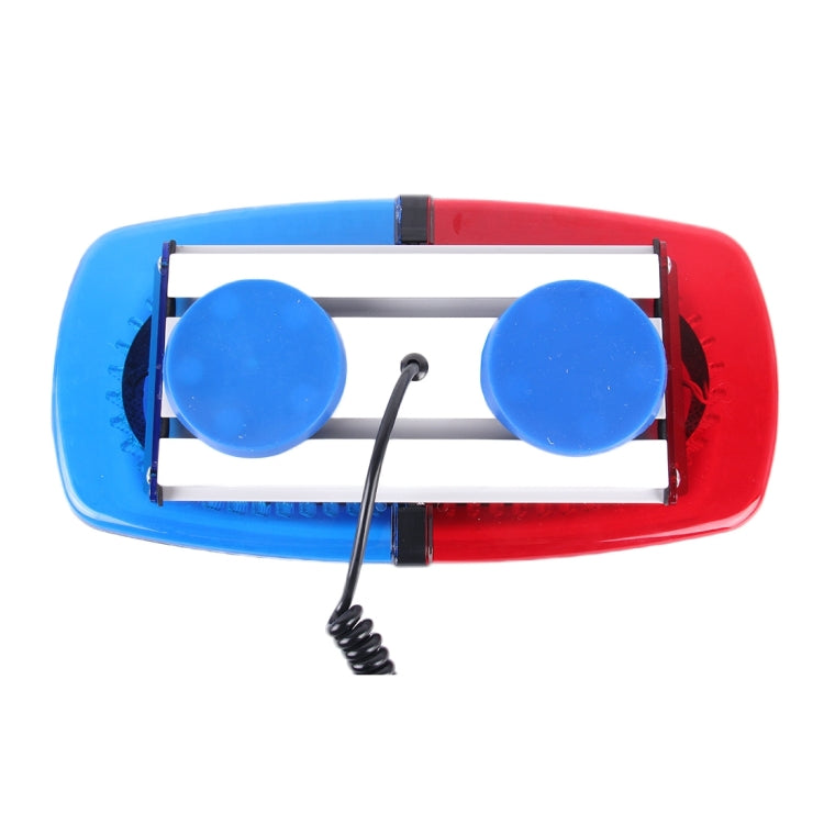 25W 240 LEDs Red Light + Blue Light Waterproof Strobe Light Dome Warning Light, DC 12V, Wire Length: 60cm, Red + Blue Light
