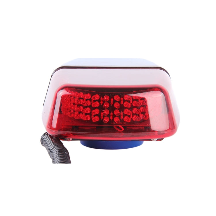25W 240 LEDs Red Light + Blue Light Waterproof Strobe Light Dome Warning Light, DC 12V, Wire Length: 60cm, Red + Blue Light
