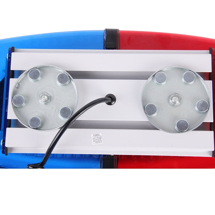 25W 240 LEDs Red Light + Blue Light Waterproof Strobe Light Dome Warning Light, DC 12V, Wire Length: 60cm, Red + Blue Light