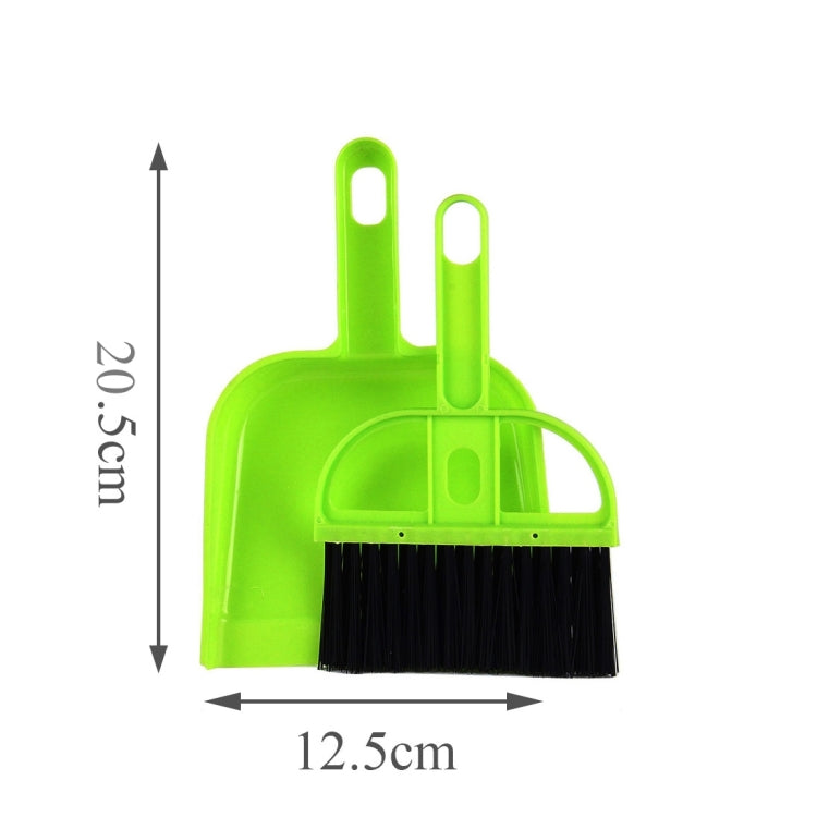 Mini Desktop Car Keyboard Sweep Cleaning Brush Small Broom Dustpan Set, 1 Set (Green), 1 Set (Blue), 1 Set (Magenta)