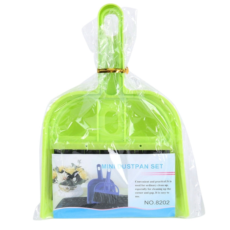 Mini Desktop Car Keyboard Sweep Cleaning Brush Small Broom Dustpan Set, 1 Set (Green), 1 Set (Blue), 1 Set (Magenta)