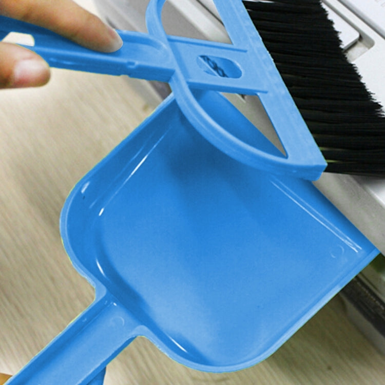Mini Desktop Car Keyboard Sweep Cleaning Brush Small Broom Dustpan Set, 1 Set (Green), 1 Set (Blue), 1 Set (Magenta)