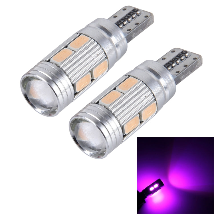 2 PCS T10 6W 10 SMD 5630 LED Error-Free Canbus Car Clearance Lights Lamp, DC 12V, 5630-10smd LED, 10 SMD 5630 LEDs