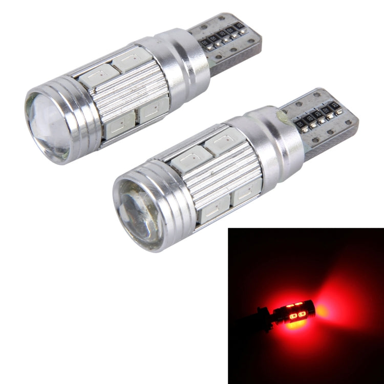 2 PCS T10 6W 10 SMD 5630 LED Error-Free Canbus Car Clearance Lights Lamp, DC 12V, 5630-10smd LED, 10 SMD 5630 LEDs