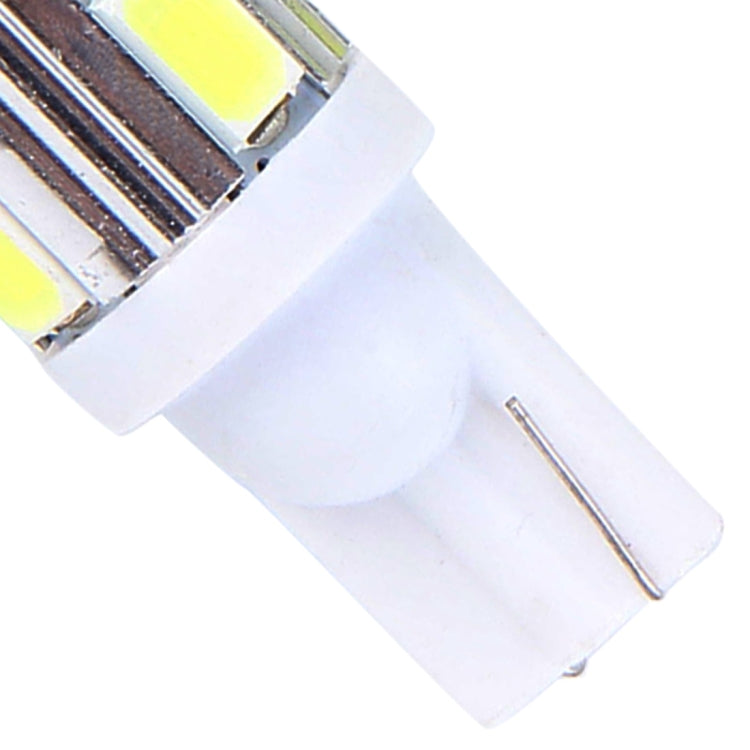 2 PCS T10 6W White Light 10 SMD 5630 LED Car Clearance Lights Lamp, DC 12V, 10 SMD 5630 LEDs
