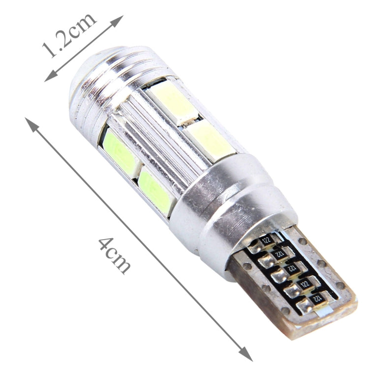 2PCS T10 6W Ice Blue Light 10 SMD 5630 LED Error-Free Canbus Car Clearance Lights Lamp, DC 12V, 2 PCS T10 6W