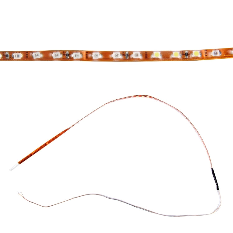 5 PCS Flow Style 45 LED 3528 SMD Waterproof Flexible Car Strip Light for Car Decoration, DC 12V, Length: 90cm, 90cm White, 90cm Yellow, 90cm Blue, 90cm Pink, 90cm Green, 90cm Ice blue, 90cm Red